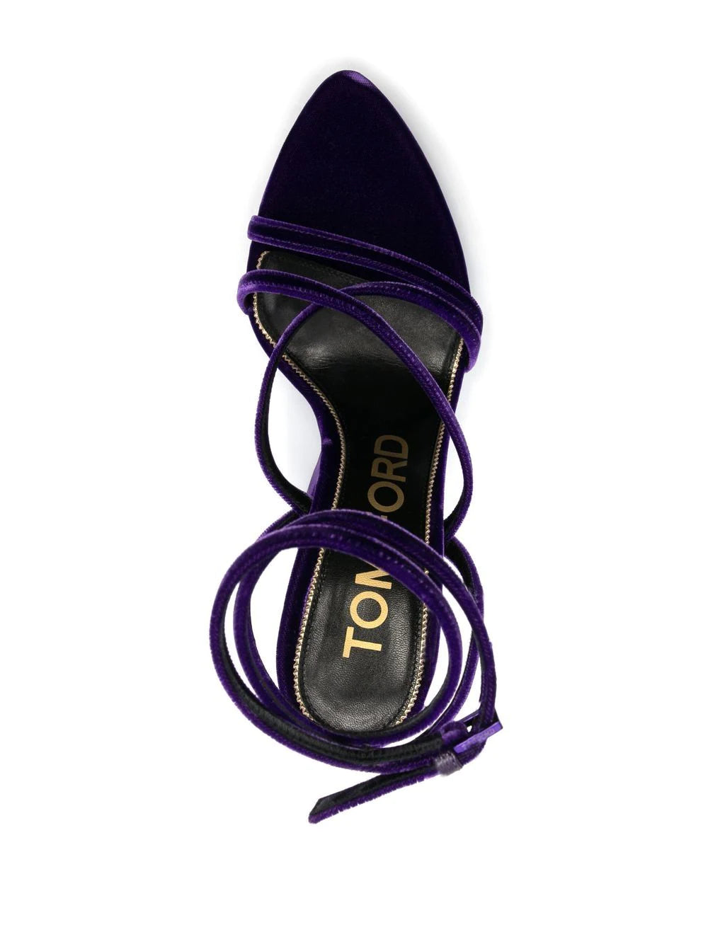 Tom Ford 130mm wedge velvet sandals