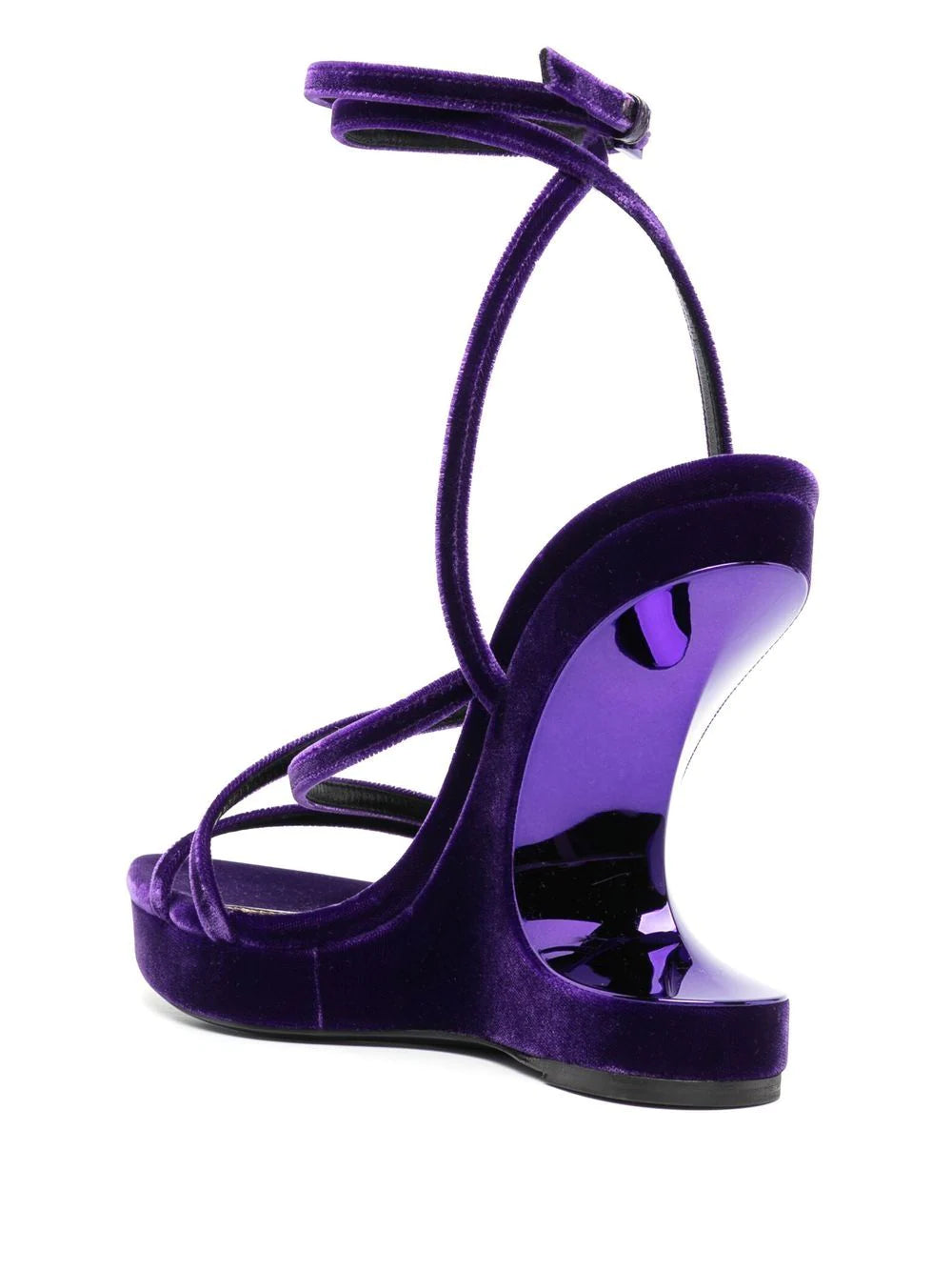 Tom Ford 130mm wedge velvet sandals