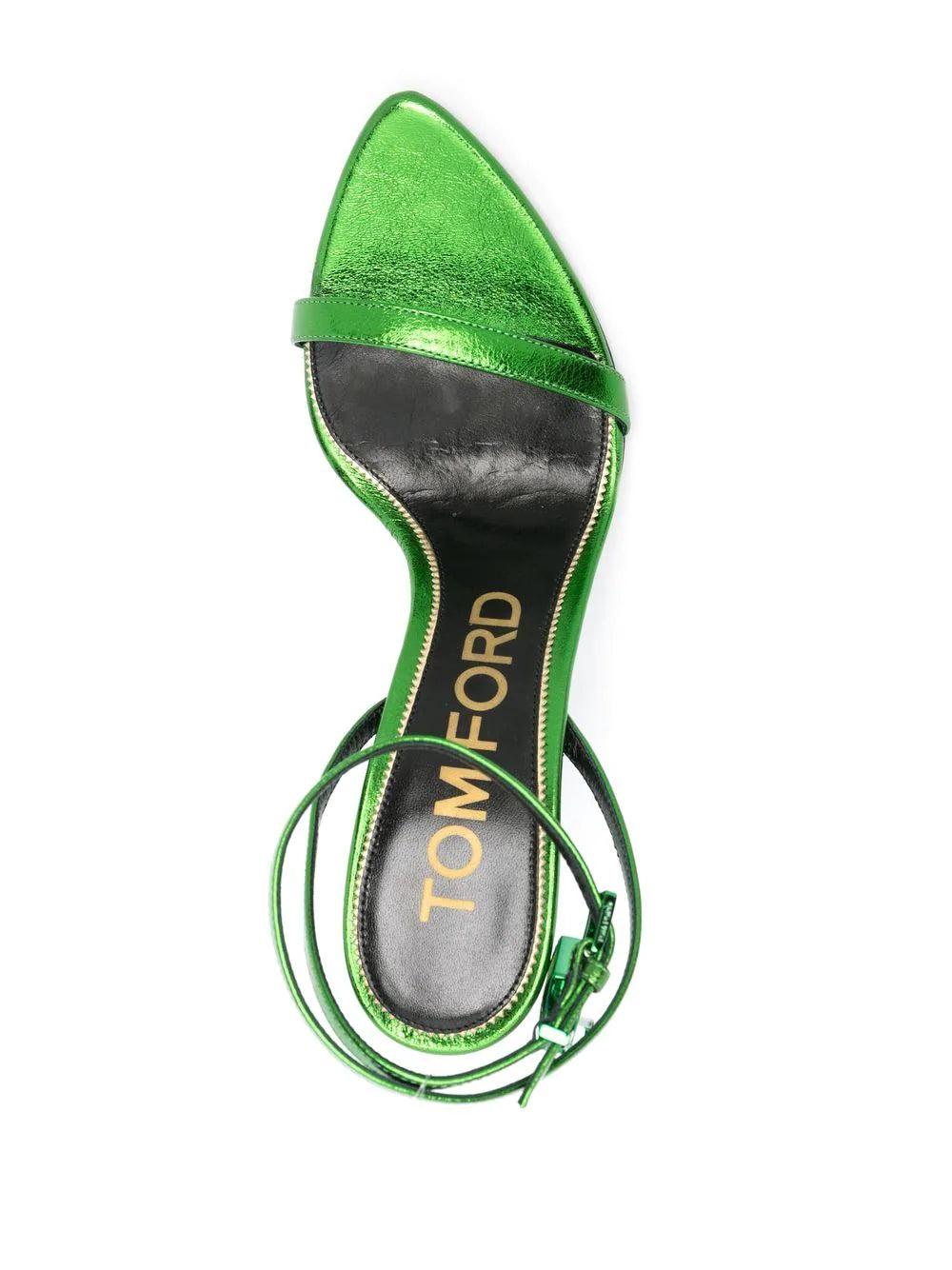 Tom Ford Padlock 120mm metallic-leather sandals