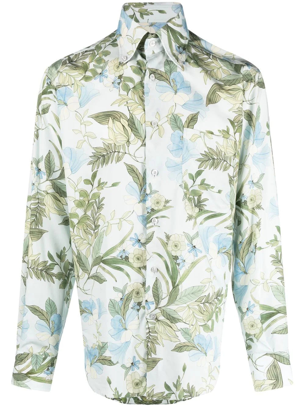 Tom Ford floral-print lyocell-blend shirt