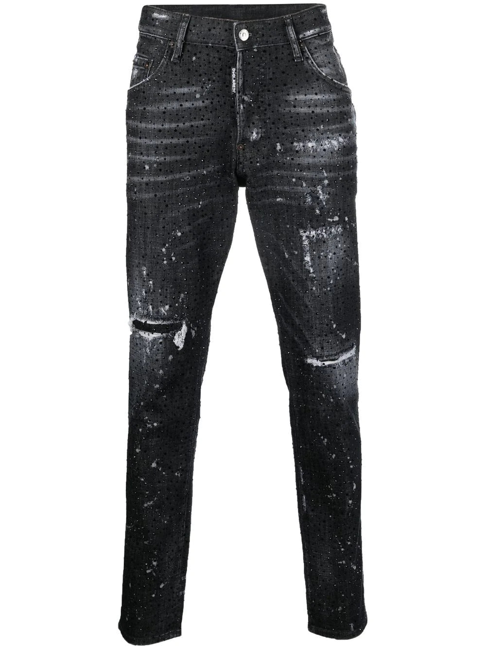 Dsquared2 Skater rhinestone-embellished skinny jeans