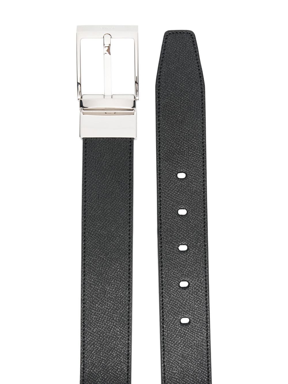 Bally leather buckle belt