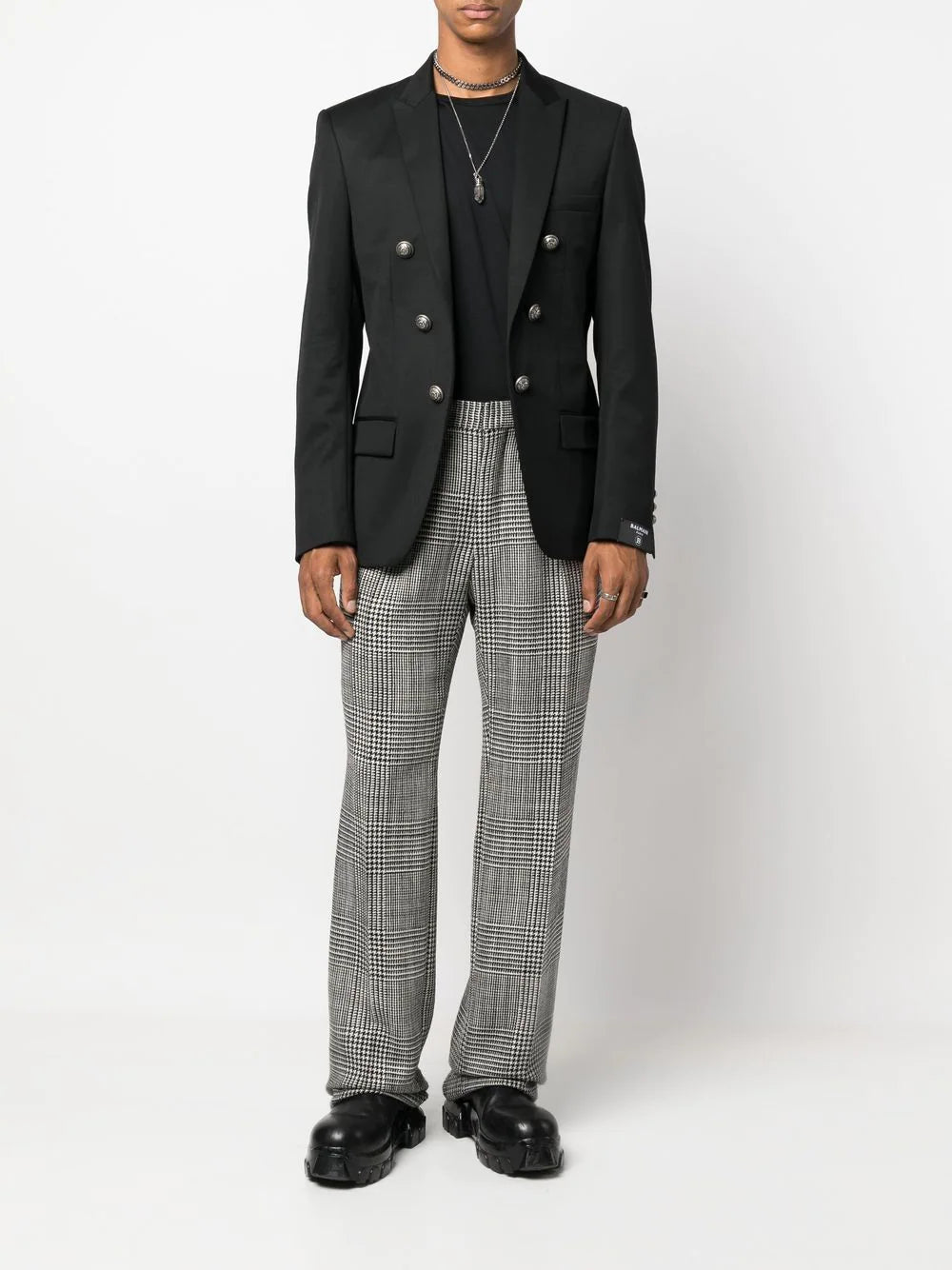 Balmain  button-detailing slim blazer