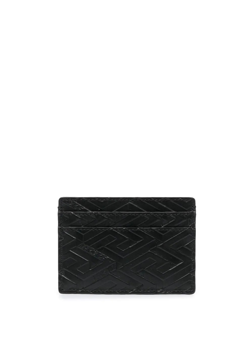 Versace  embossed-monogram leather cardholder