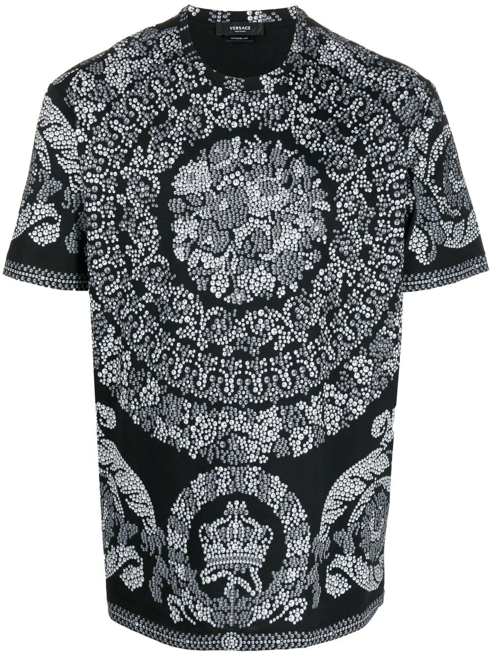 Versace  Barocco-print organic cotton T-shirt