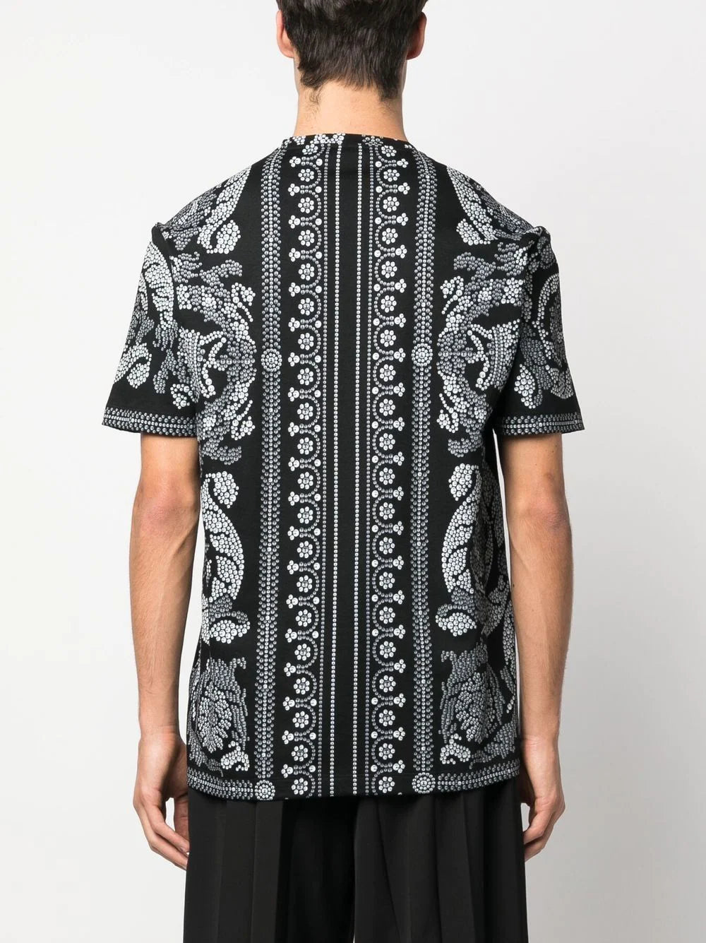 Versace  Barocco-print organic cotton T-shirt