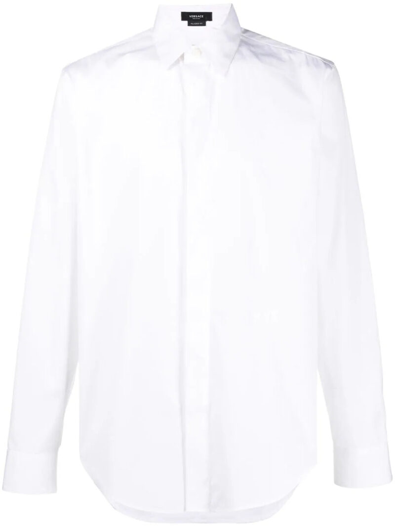 Versace  logo-embroidered shirt