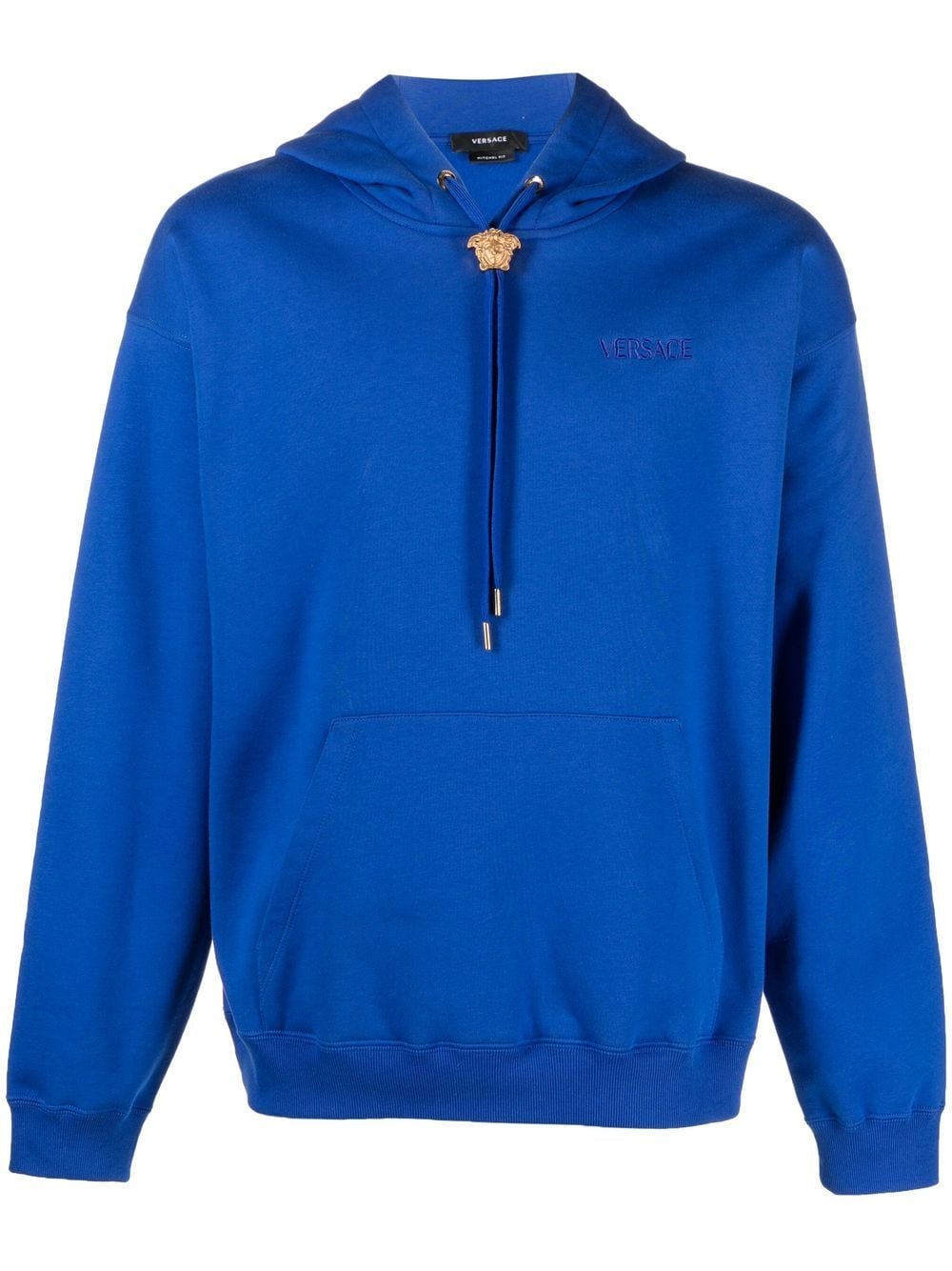 Versace  embroidered-logo detail hoodie