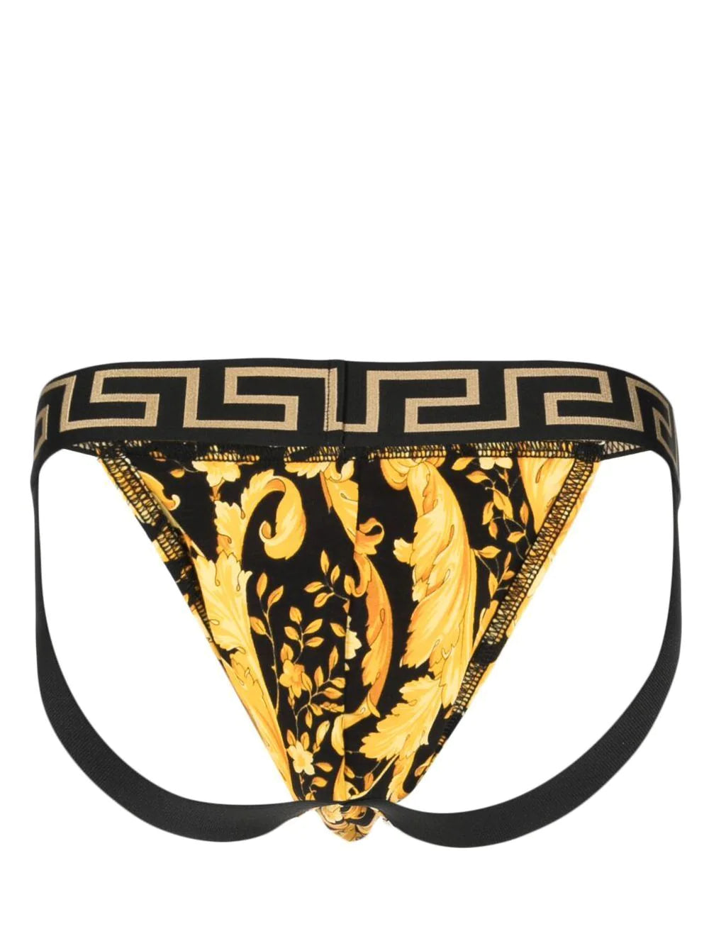 Versace Barocco-print cotton Jockstrap