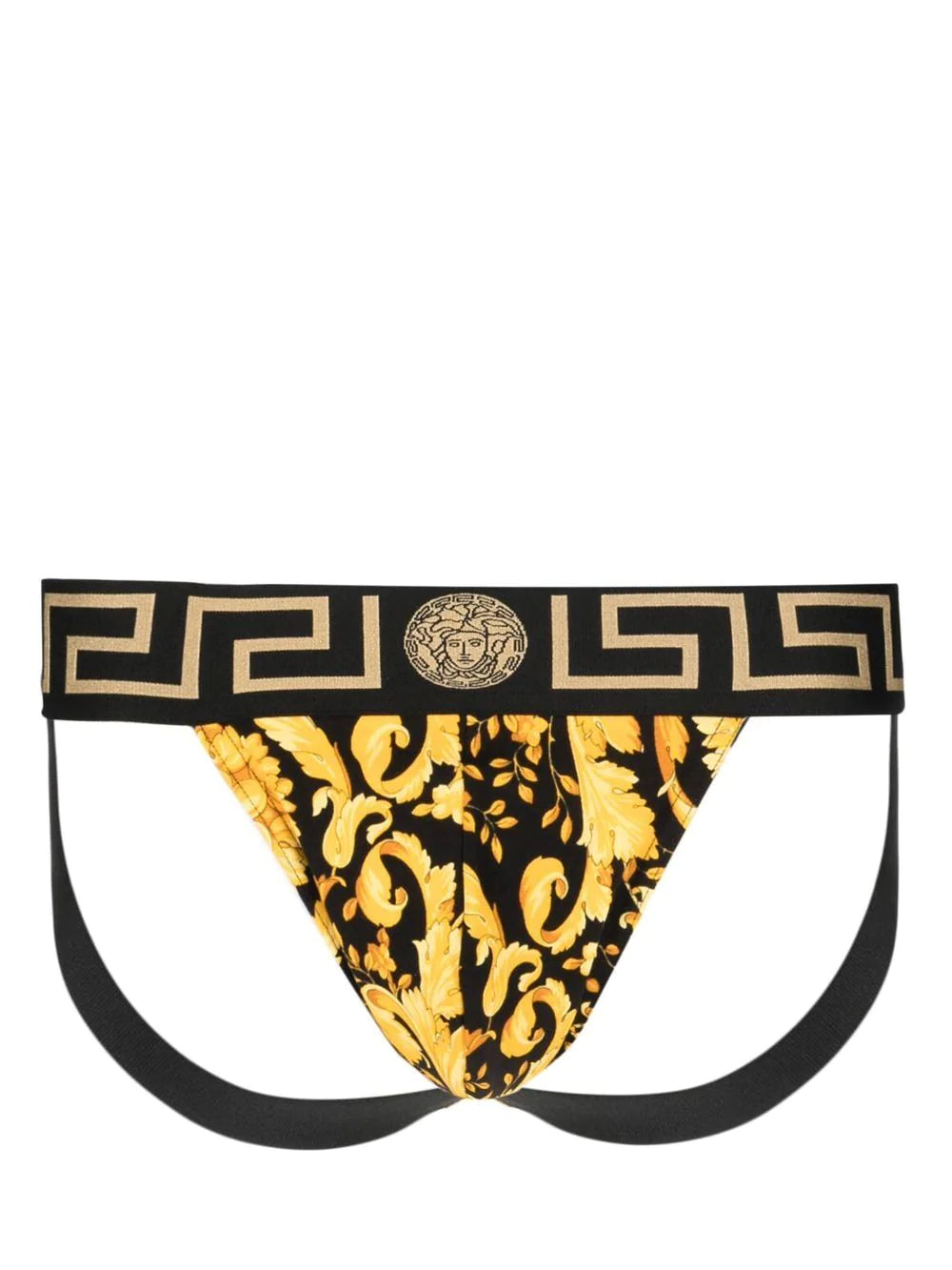 Versace Barocco-print cotton Jockstrap