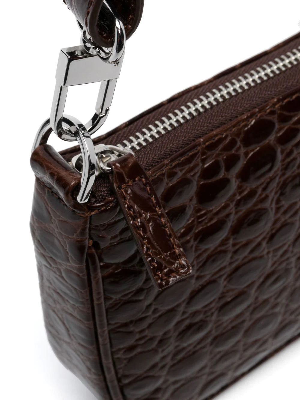 BY FAR  crocodile-effect bag