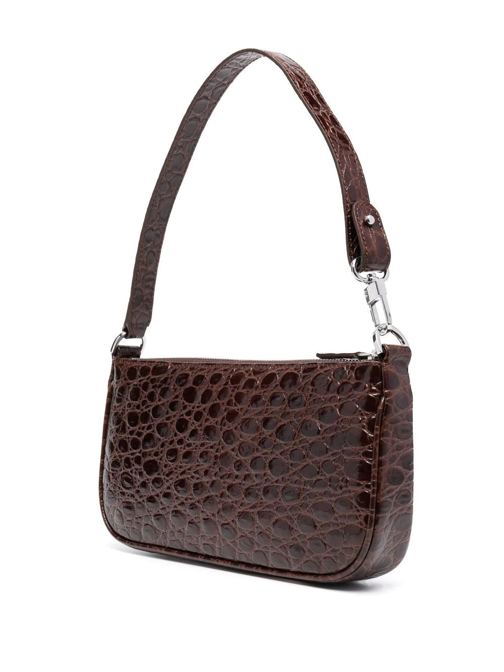 BY FAR  crocodile-effect bag