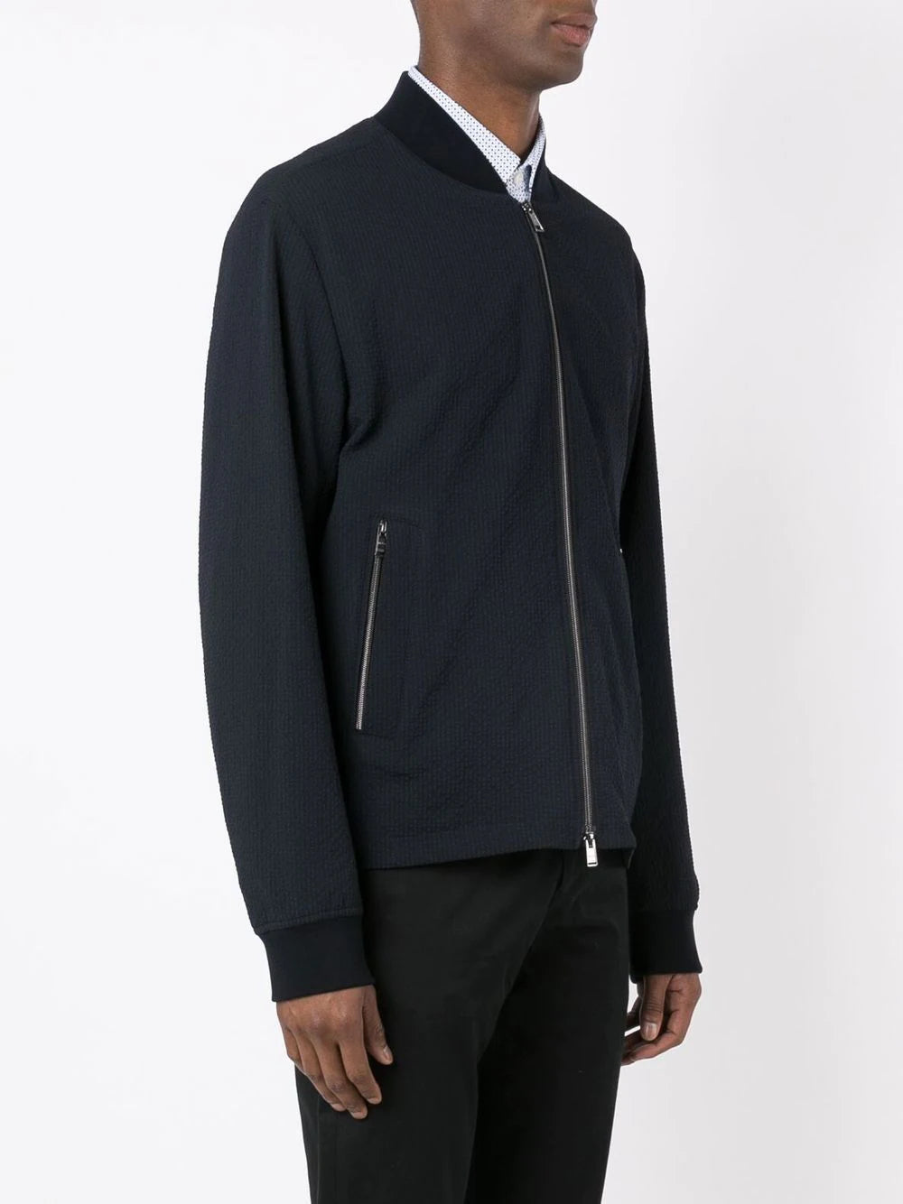 BOSS Hanry zipped bomber jacket