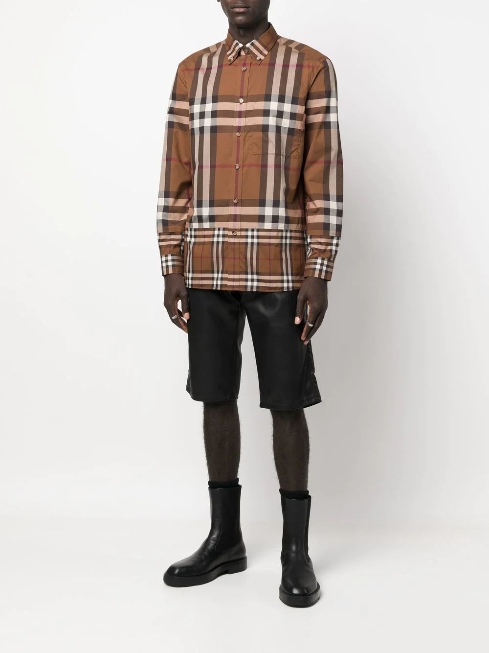 Burberry  Vintage Check-print cotton shirt