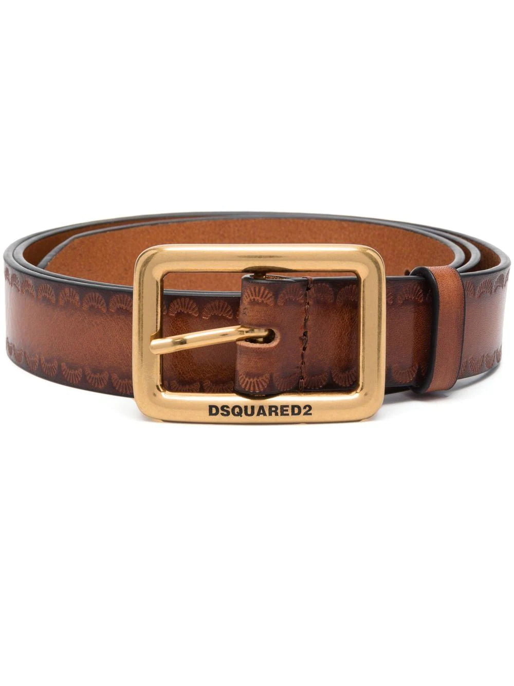 Dsquared2 Palladium leather belt