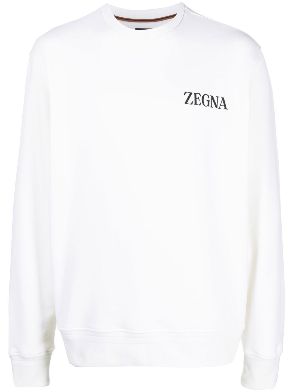 Zegna  chest logo-print detail sweatshirt
