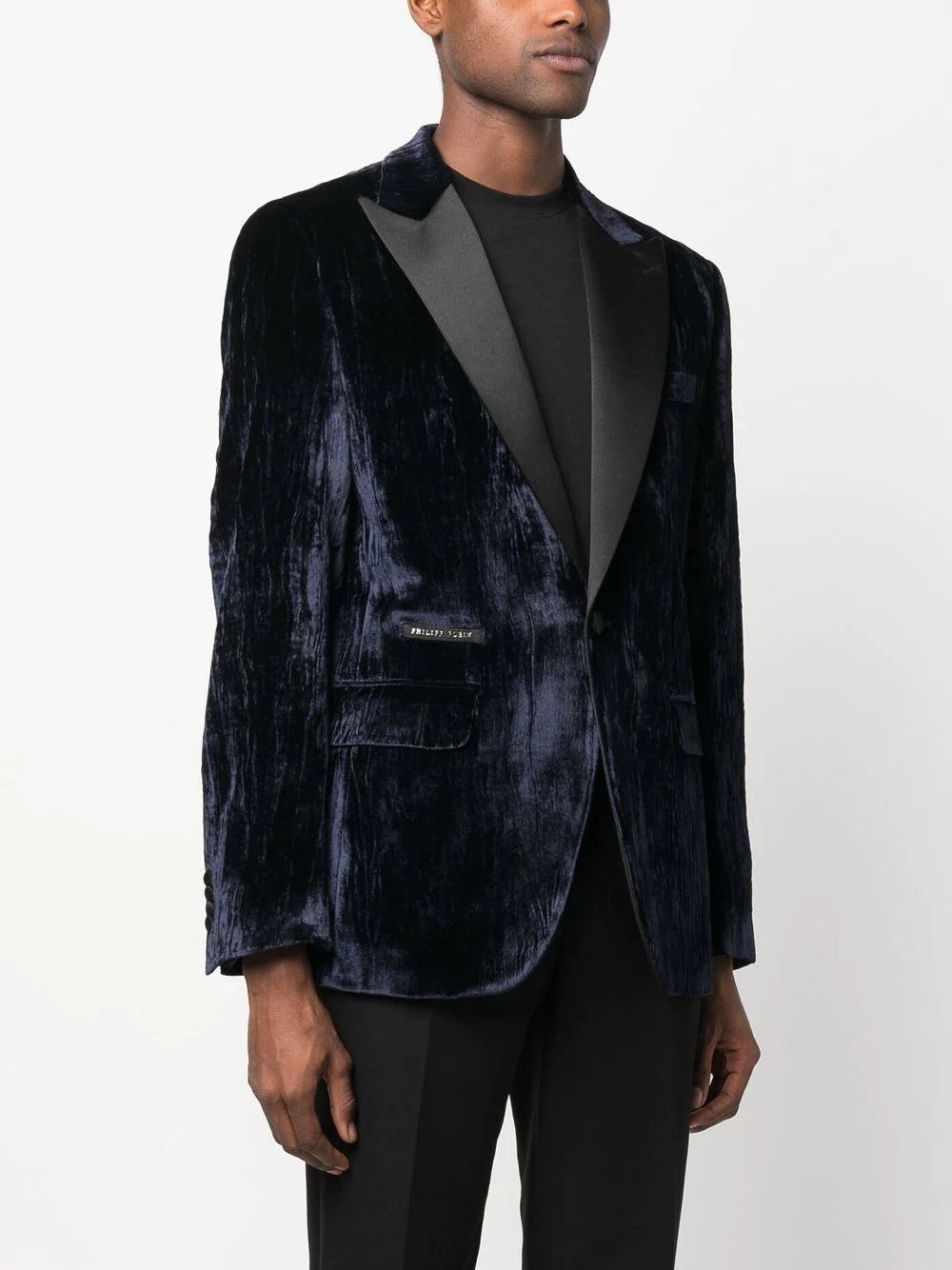 Philipp Plein  single-breasted velvet blazer