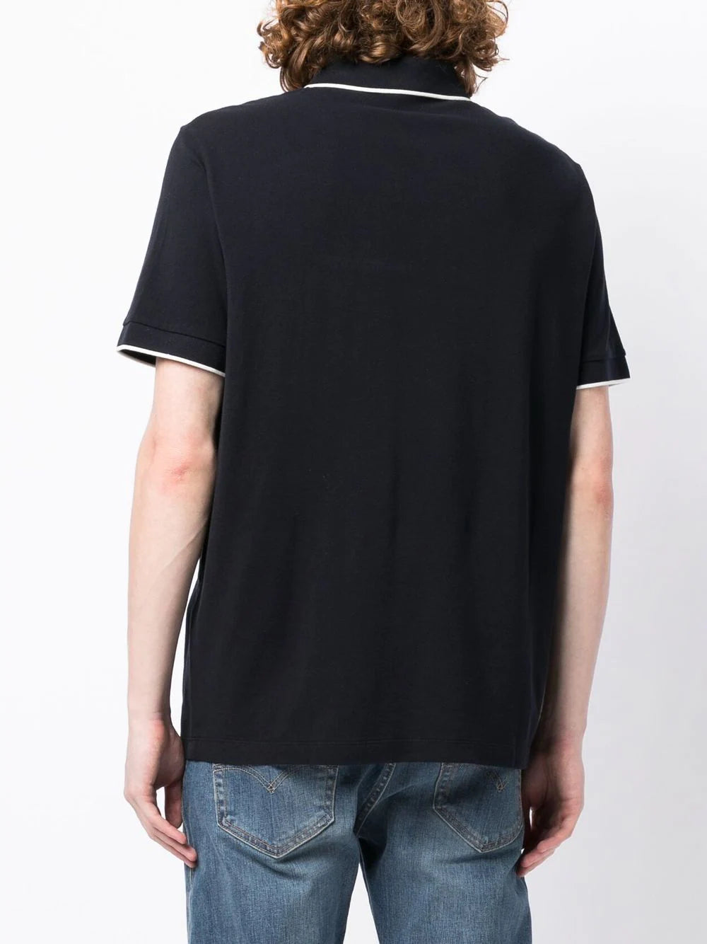 Armani Exchange logo polo shirt