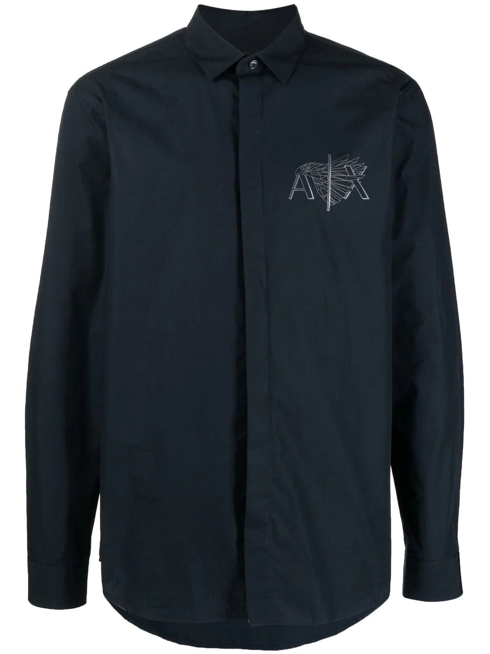 Armani Exchange logo-print cotton shirt
