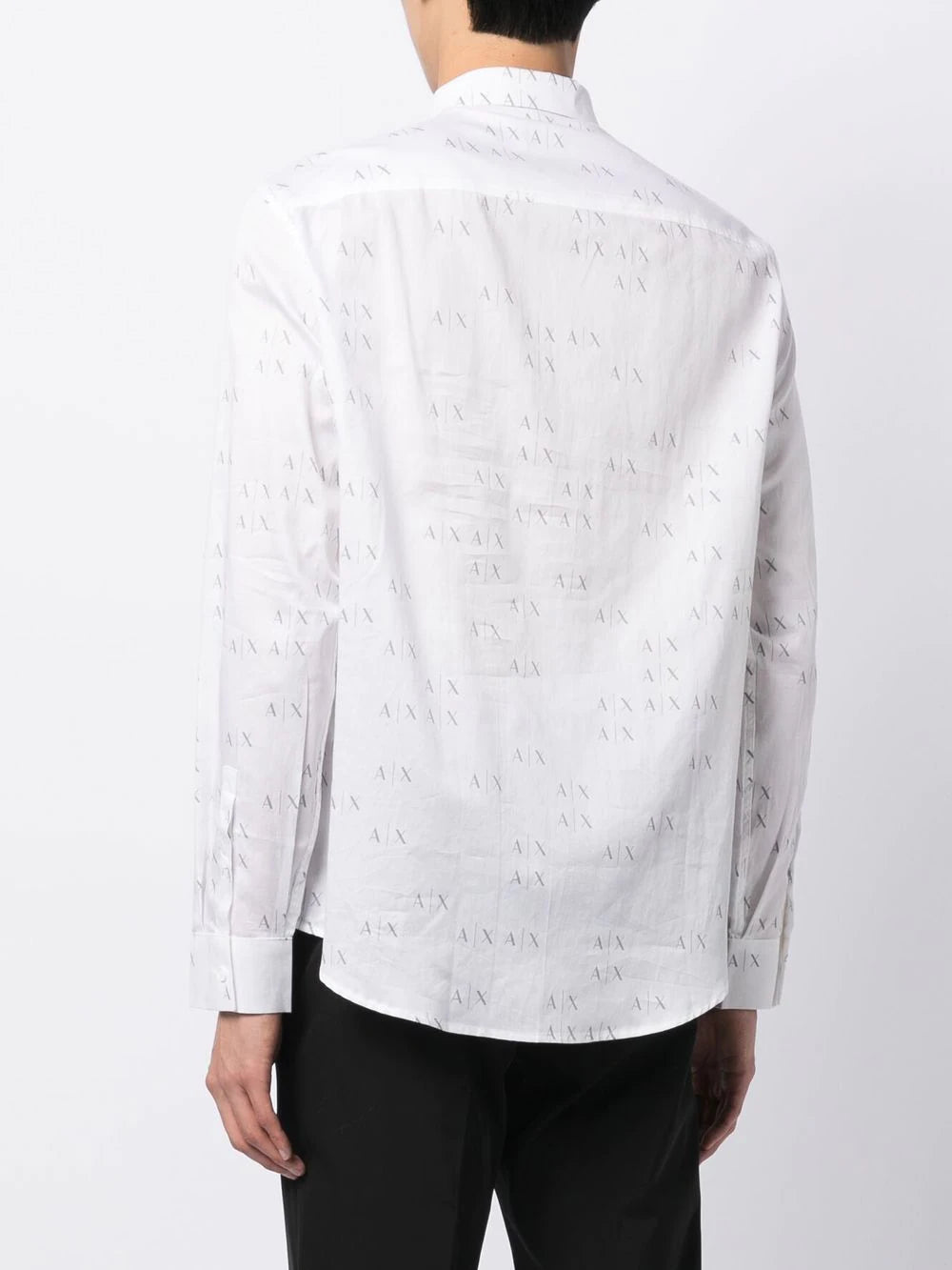 Armani Exchange logo-print long-sleeve shirt
