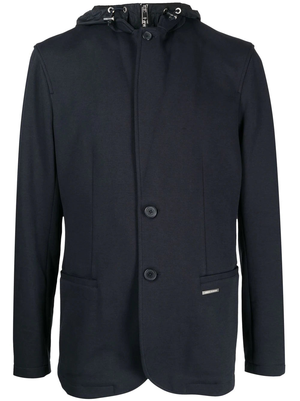 Armani Exchange  single-breasted hooded jacket