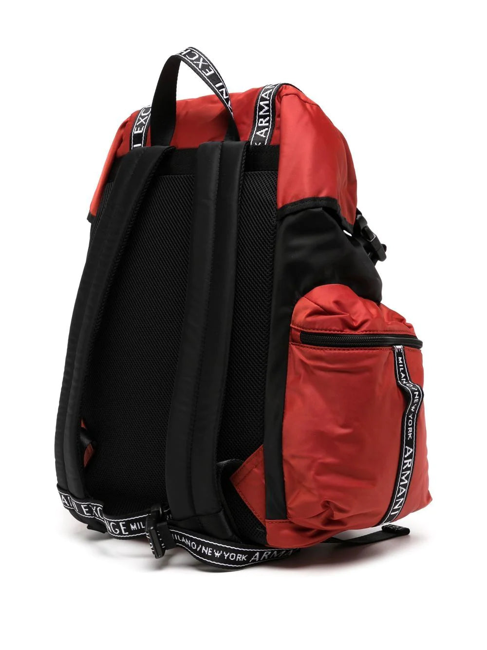 Armani Exchange logo-trim multi-pocket backpack