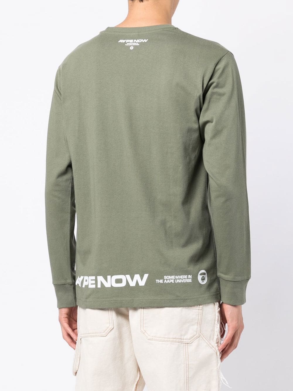 AAPE BY *A BATHING APE®  logo-print long-sleeve shirt
