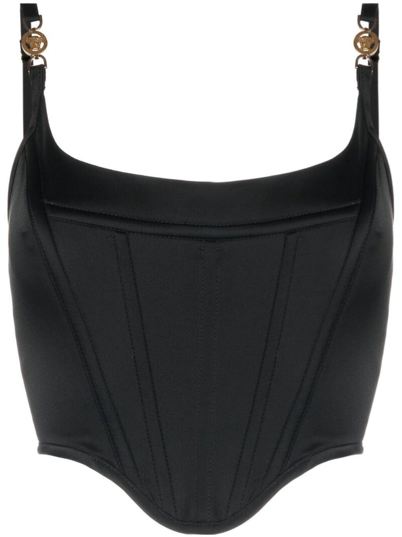 Versace  Medusa detail corset top