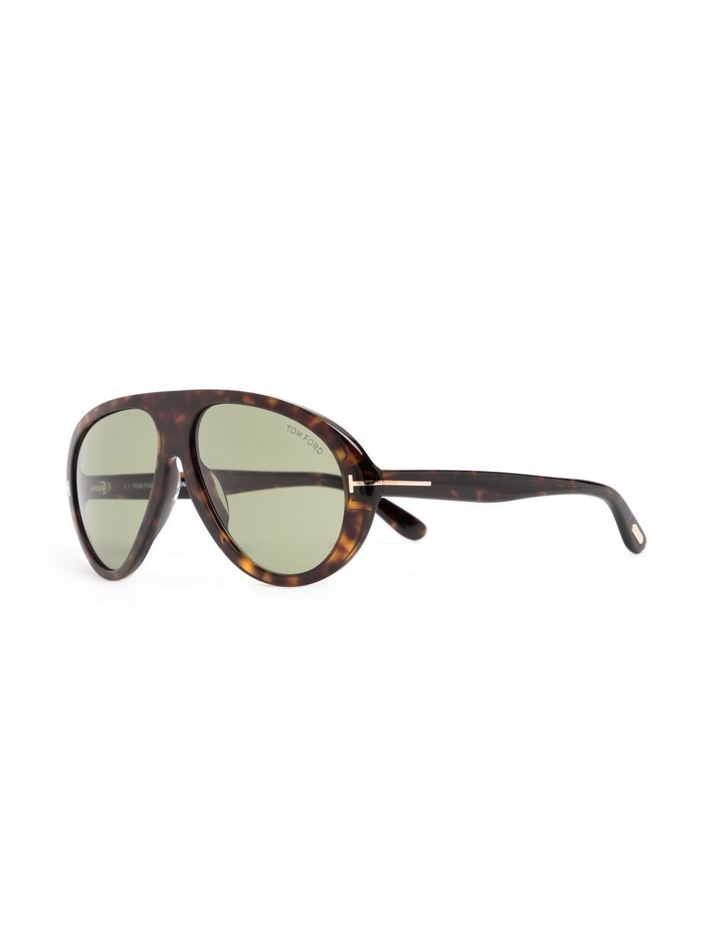 TF Eyewear tortoiseshell pilot-frame glasses
