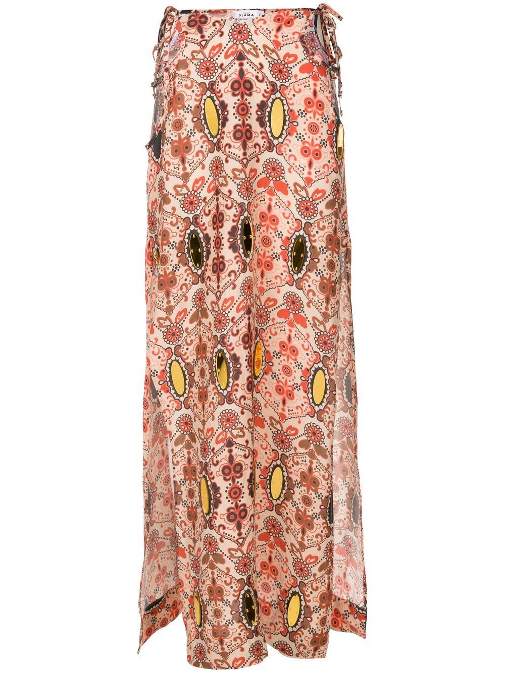 Amir Slama  floral-print high-waisted skirt