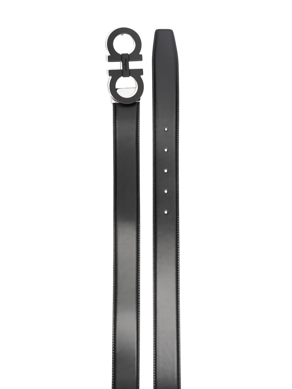 Ferragamo Gancini-buckle leather belt