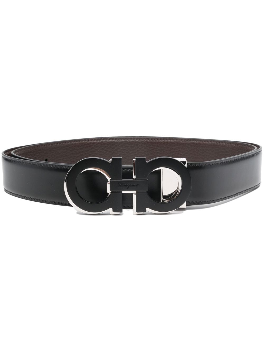 Ferragamo Gancini-buckle leather belt