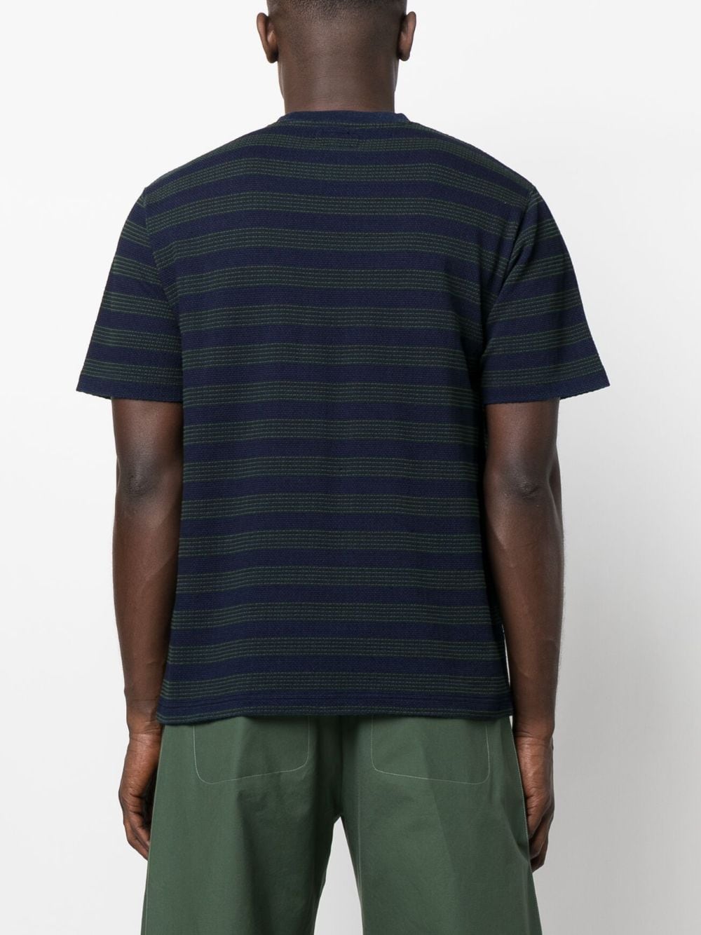 BEAMS PLUS  striped cotton T-shirt