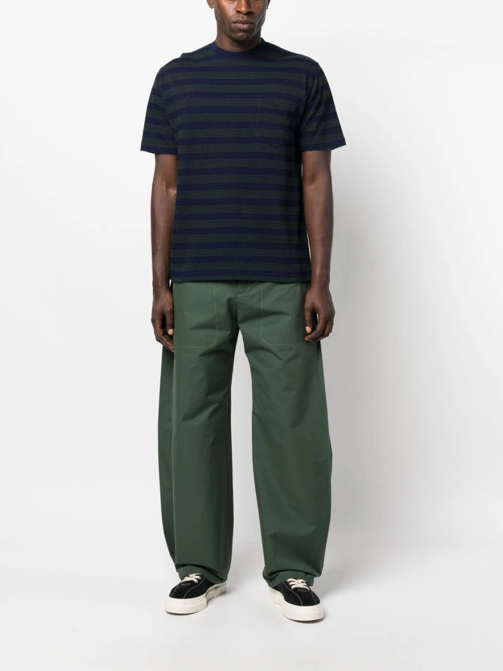 BEAMS PLUS  striped cotton T-shirt
