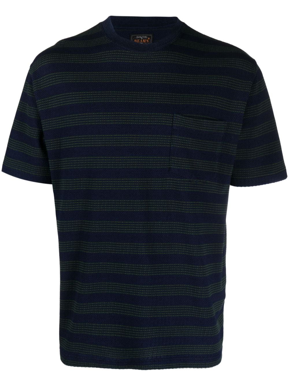 BEAMS PLUS  striped cotton T-shirt
