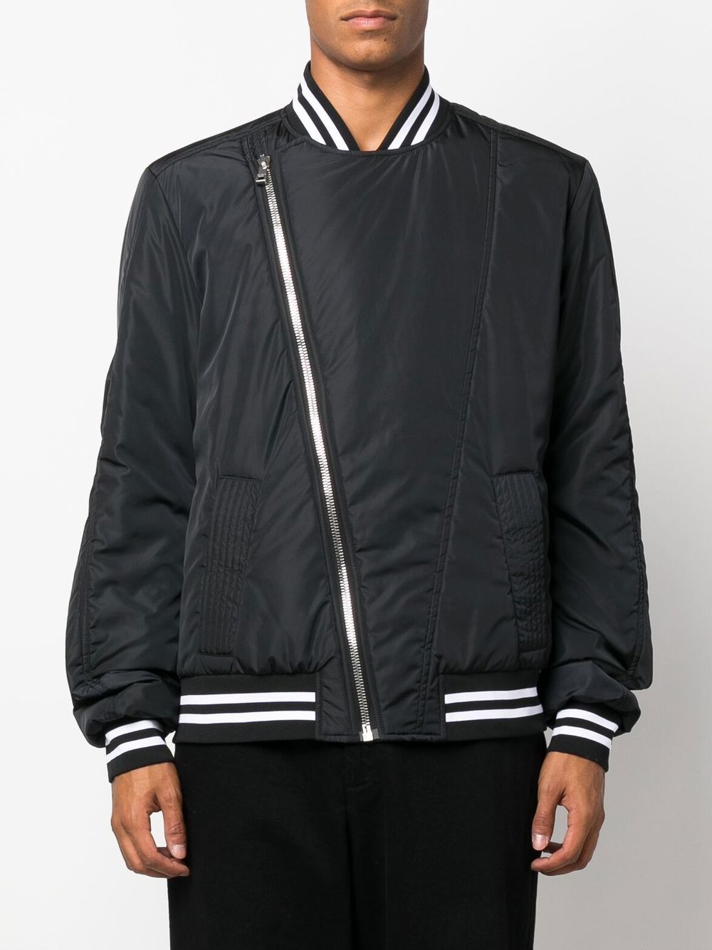 Balmain logo-print bomber jacket