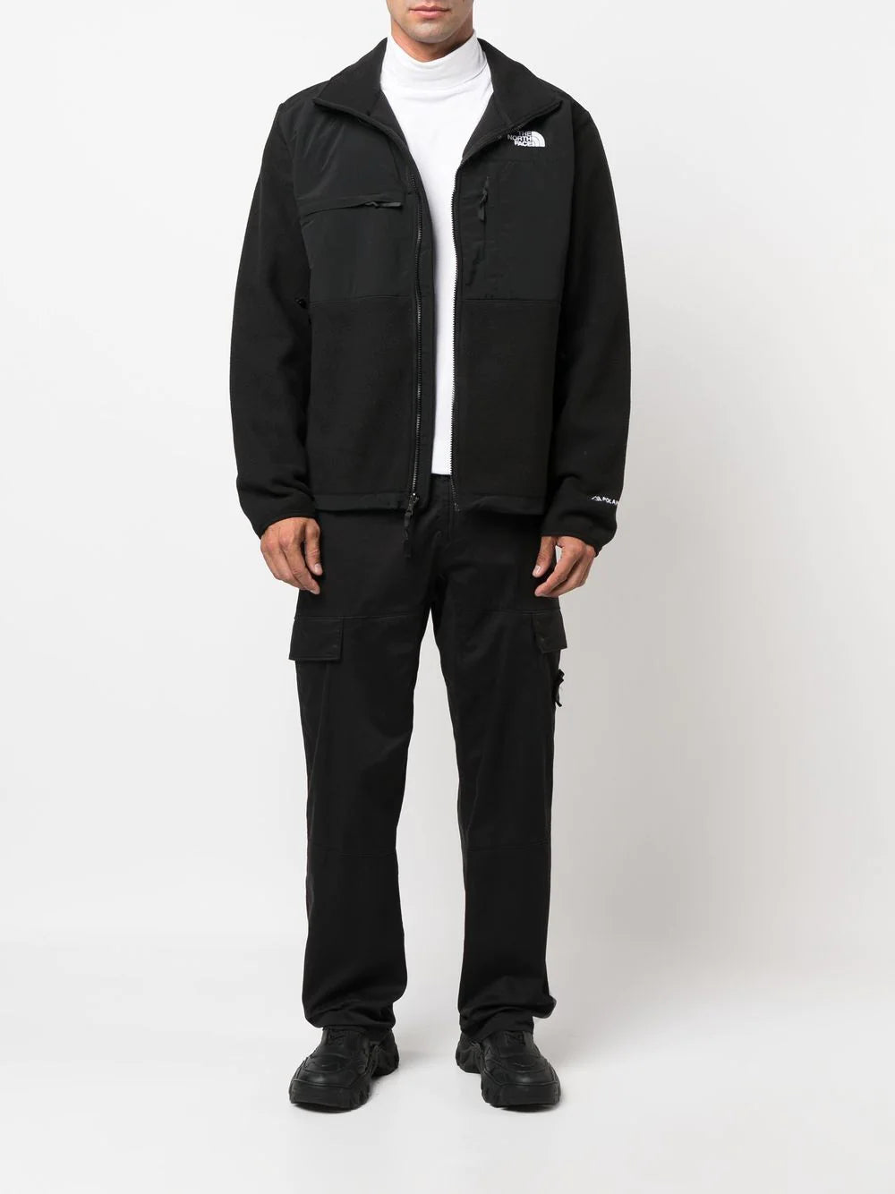 The North Face  logo-print fleece jacket