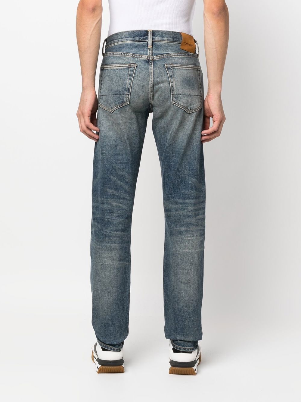 Tom Ford stonewash straight-leg jeans