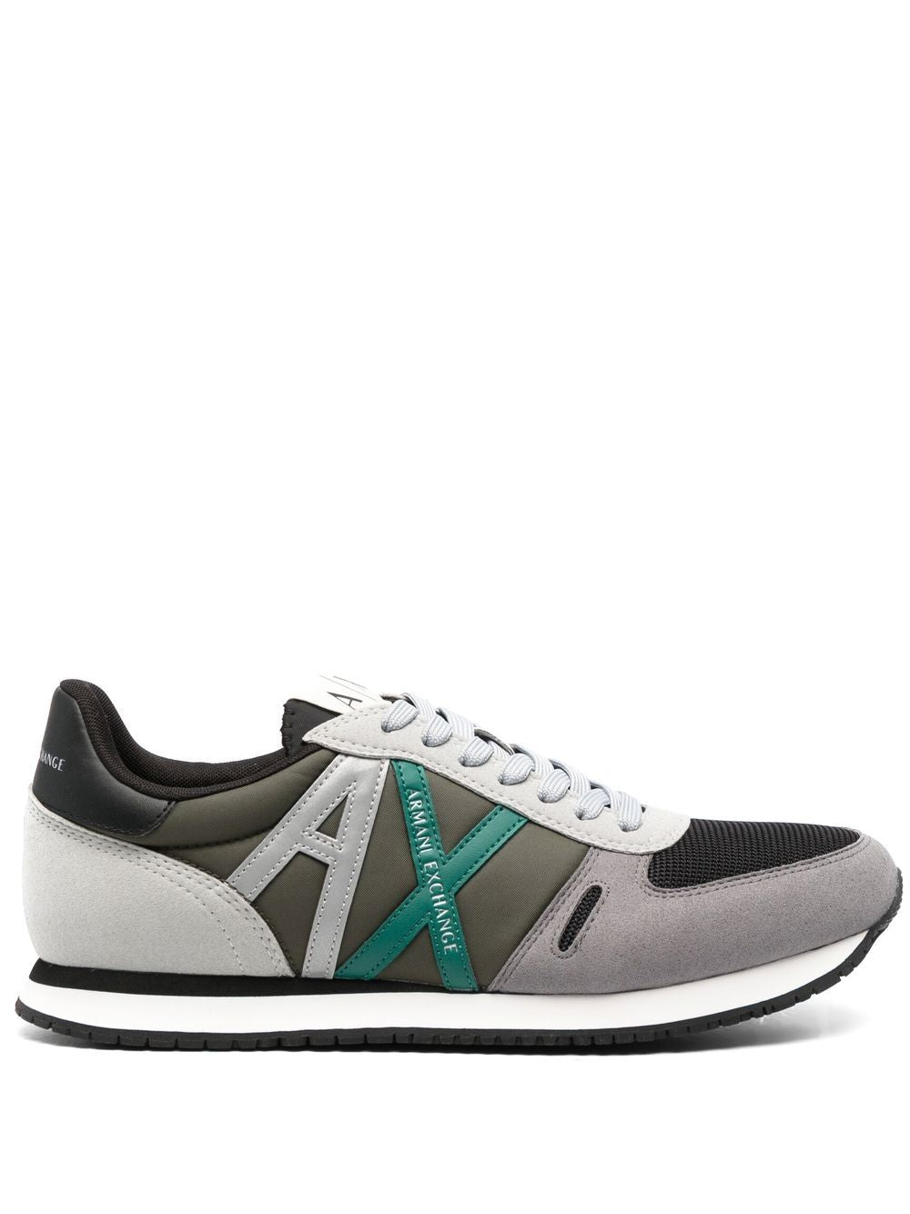 Armani Exchange lace-up logo detail sneakers