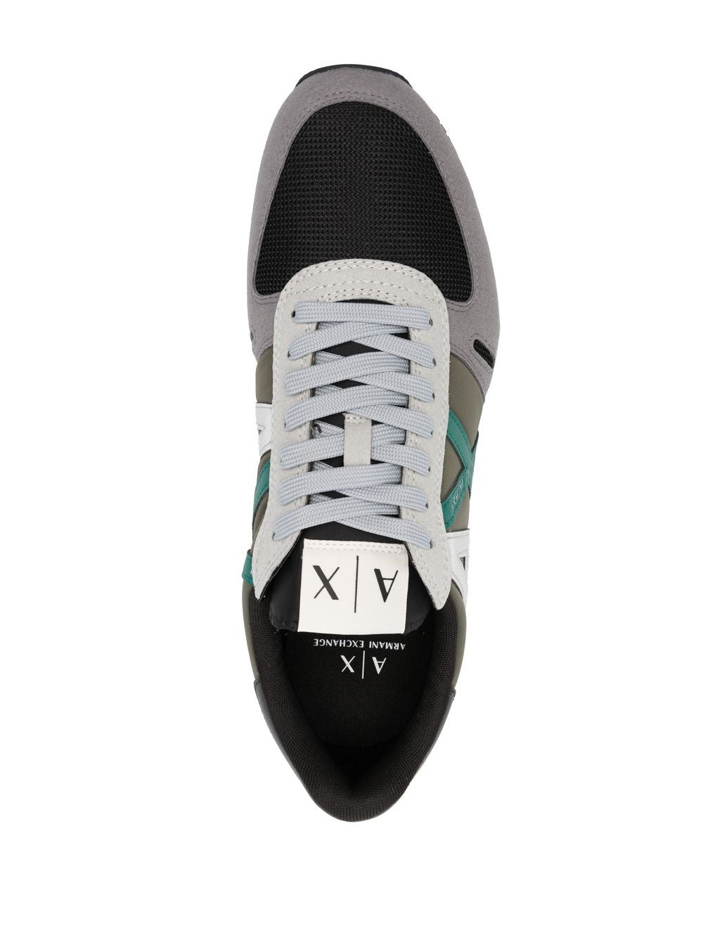 Armani Exchange lace-up logo detail sneakers