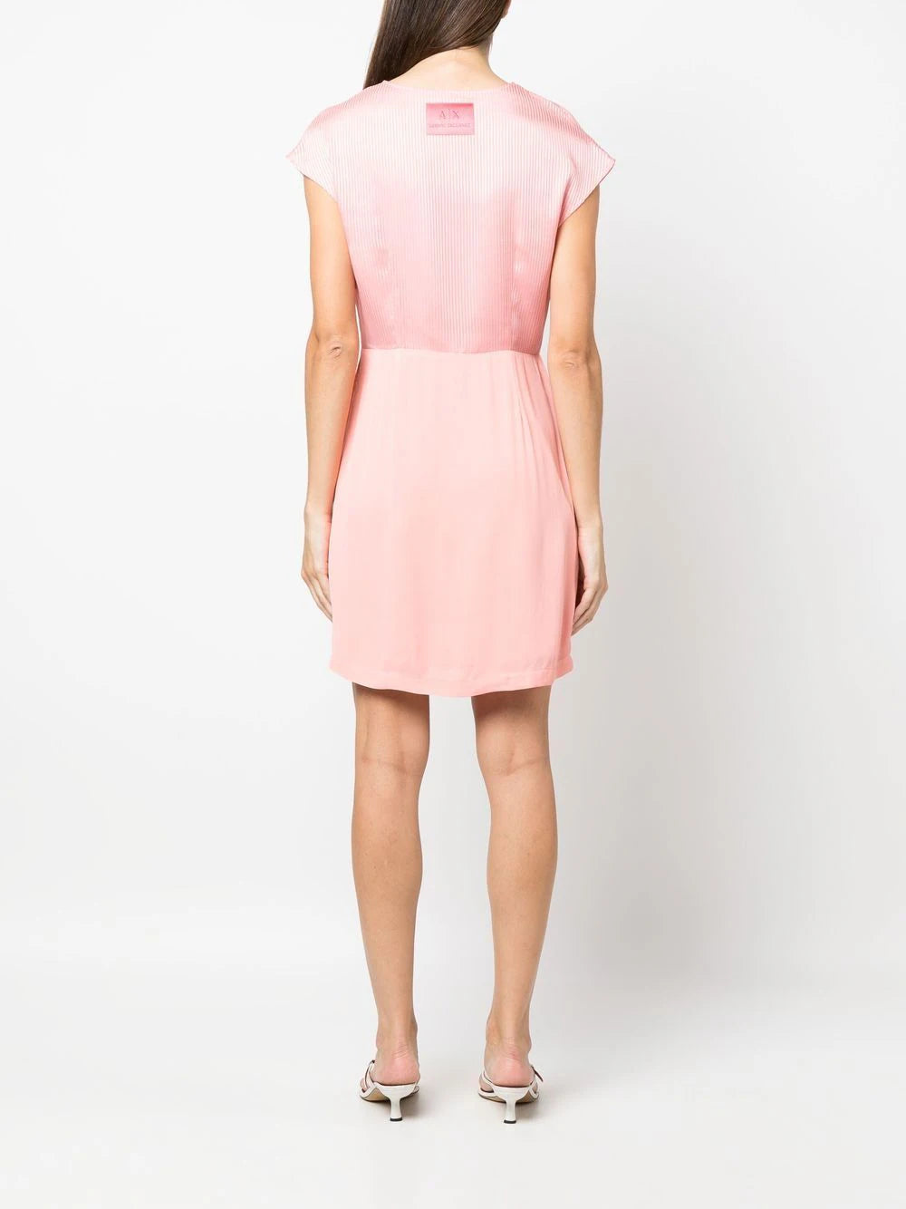 Armani Exchange  stripe-detail v-neck dress