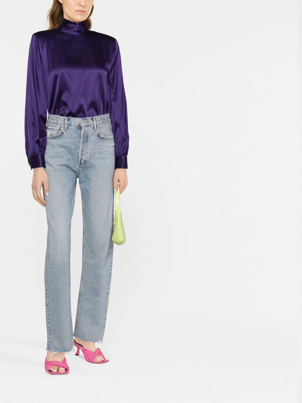AGOLDE  high-rise boyfriend jeans