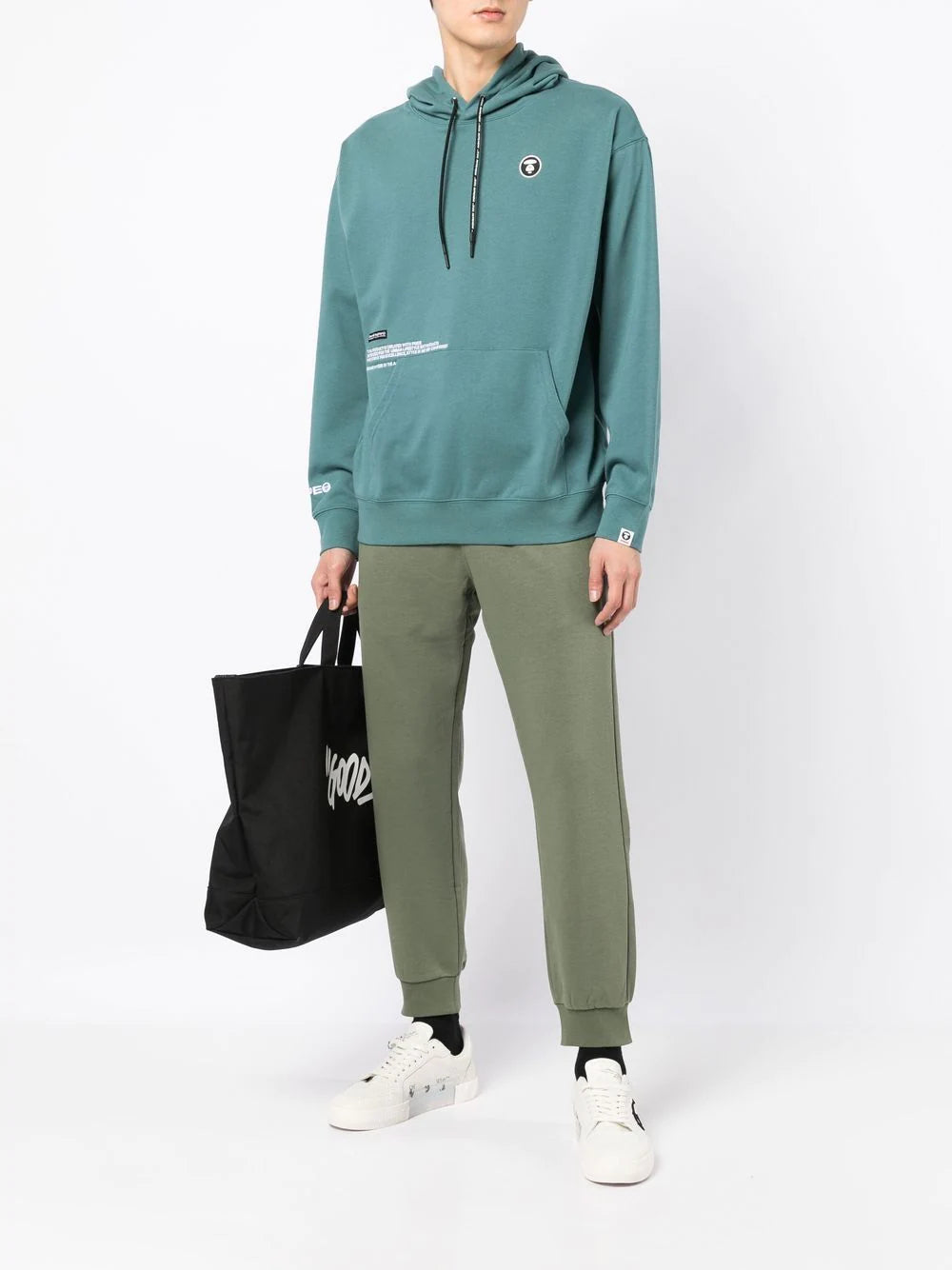 AAPE BY *A BATHING APE®  logo-patch track pants