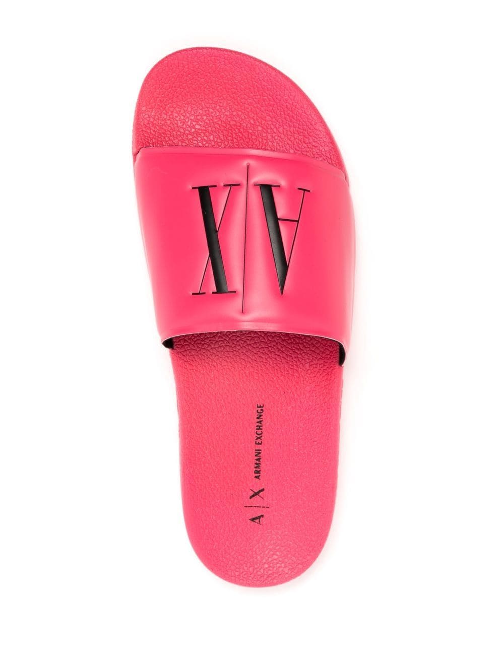 Armani Exchange  debossed-logo flat slides