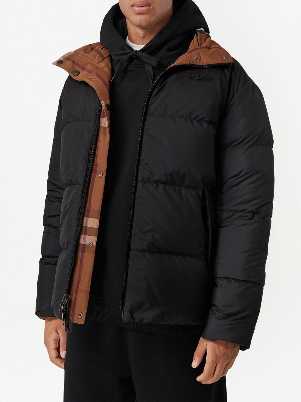Burberry Vintage Check-pattern down jacket