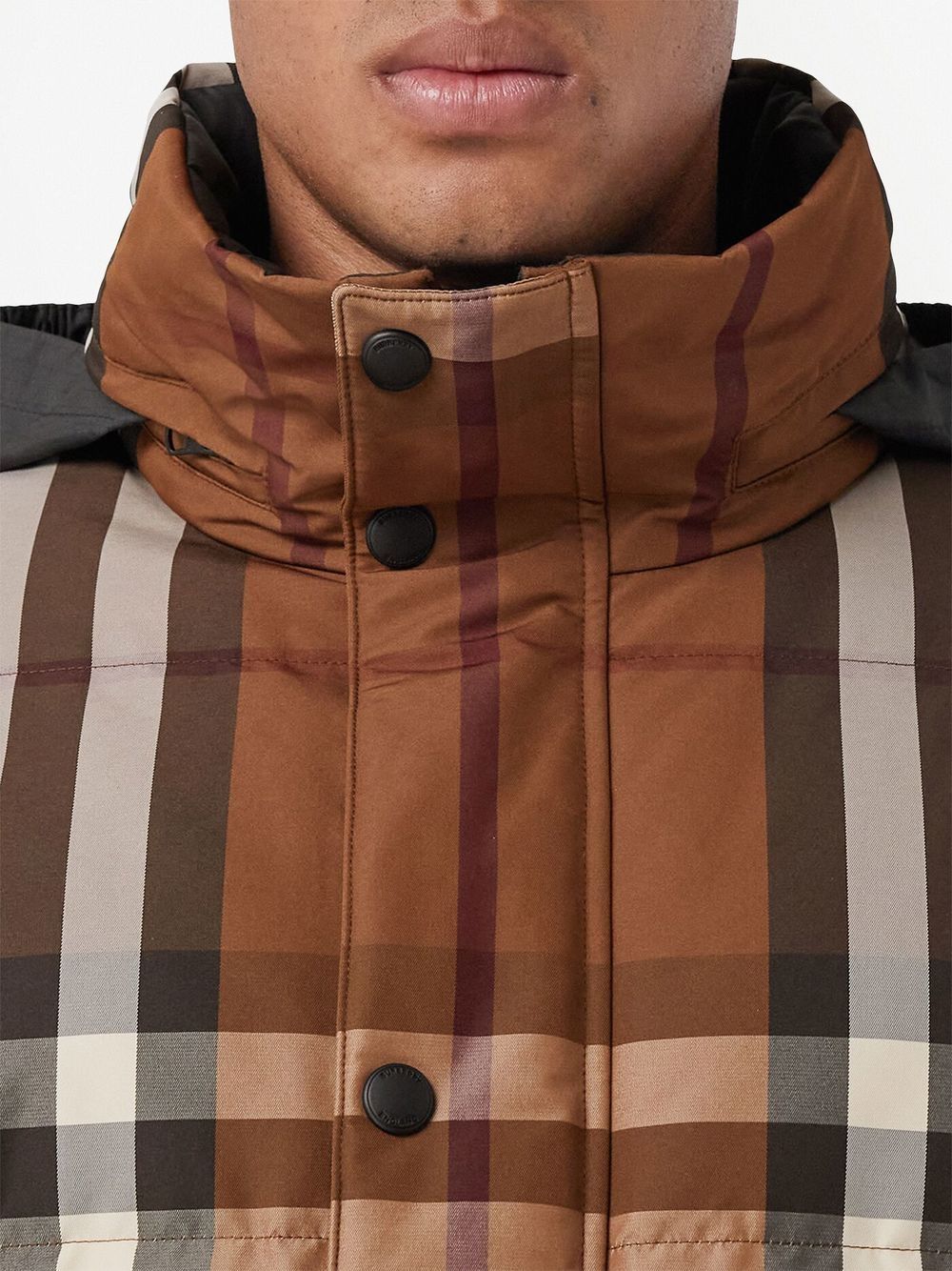 Burberry Vintage Check-pattern down jacket