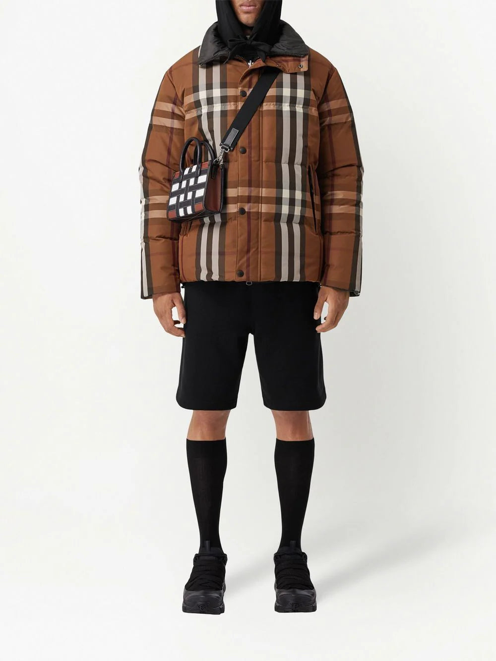 Burberry  Vintage Check-pattern down jacket