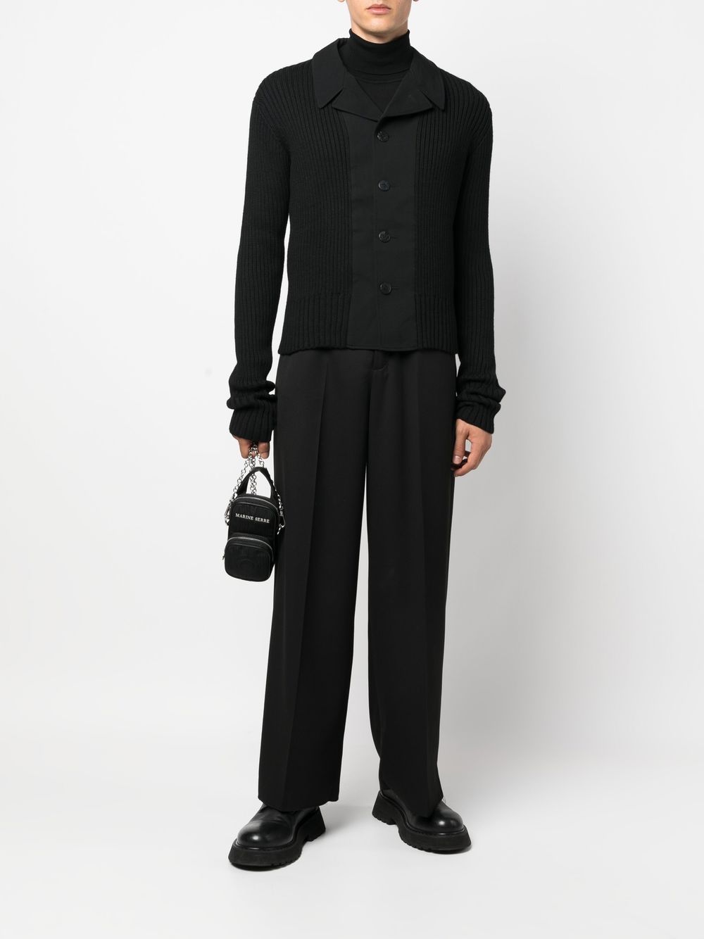 Yohji Yamamoto  blazer-style wool cardigan