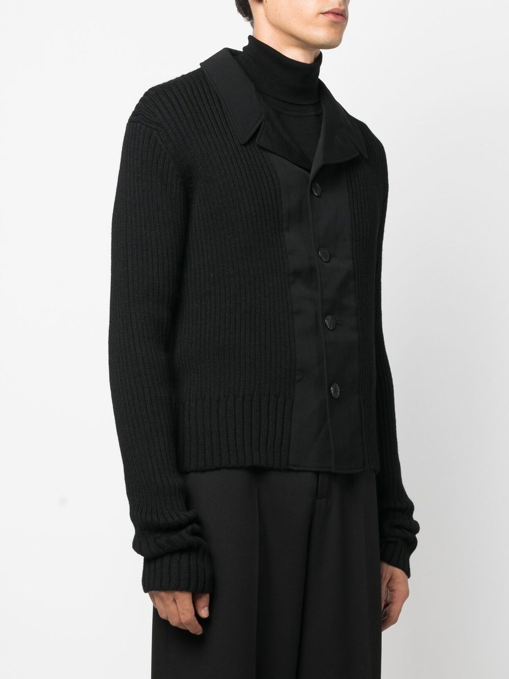 Yohji Yamamoto  blazer-style wool cardigan