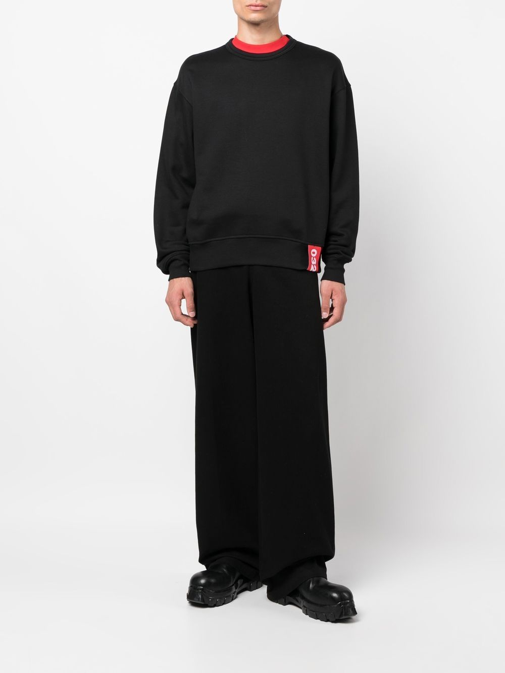 032c  logo-patch long-sleeve sweatshirt